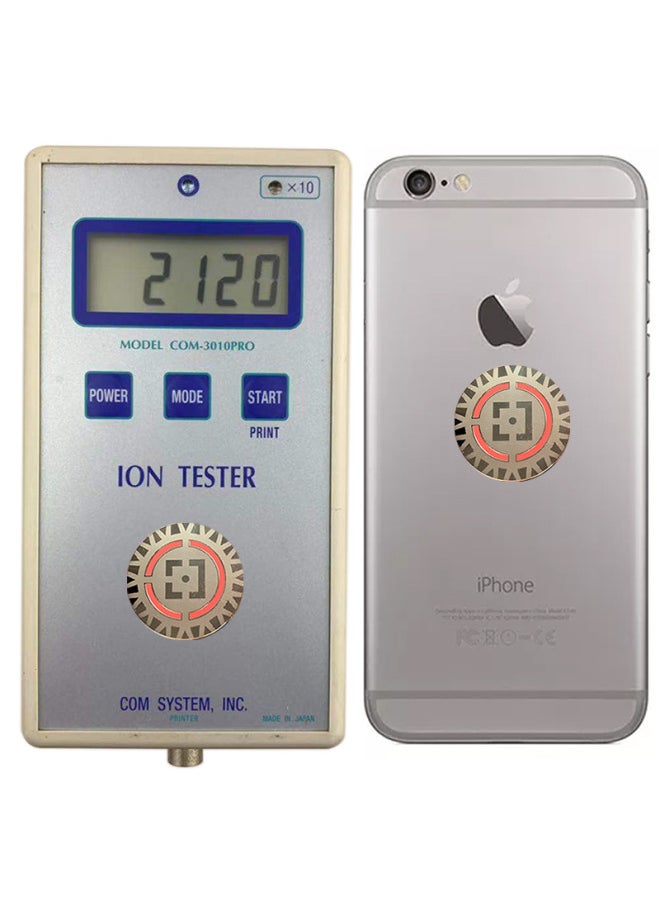 Generic - E-commerce Export Qiankun Empty 24K Metal Radiation-proof Energy Mobile Phone Stickers Wholesale-Color:Silver - Image 1