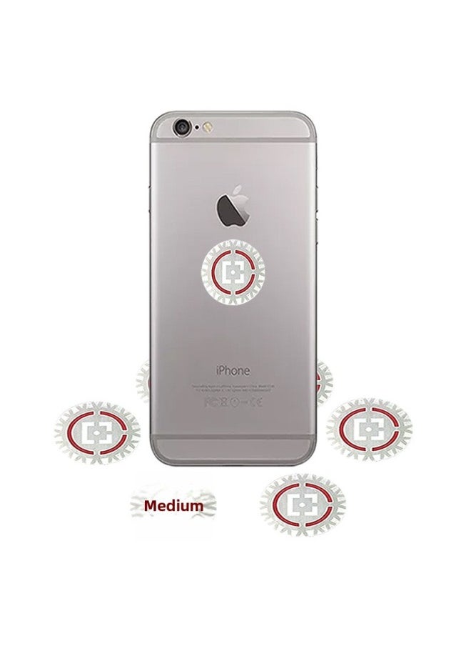 Generic - E-commerce Export Qiankun Empty 24K Metal Radiation-proof Energy Mobile Phone Stickers Wholesale-Color:Silver - Image 1
