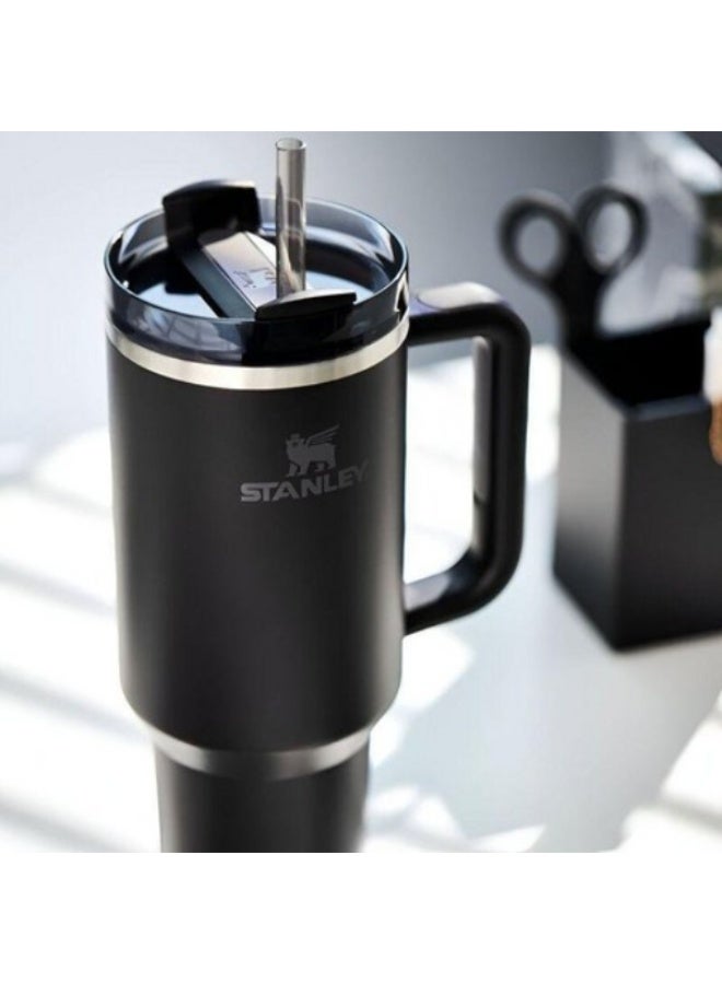 Twisoo Stanley Quencher H2.0 FlowState Tumbler – 40oz 304 Stainless Steel Vacuum Insulated Cup with Handle, Reusable Straw & Leak-Resistant Lid – Double Wall Travel Mug for Hot & Cold Drinks - Image 4