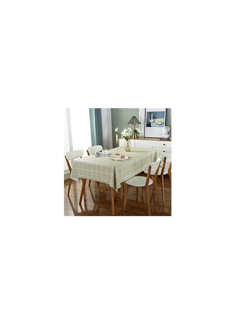 Spaceshoop Vinyl Checkered Table Cloth  For Rectangle Table, Green 137x183cm  - Image 3