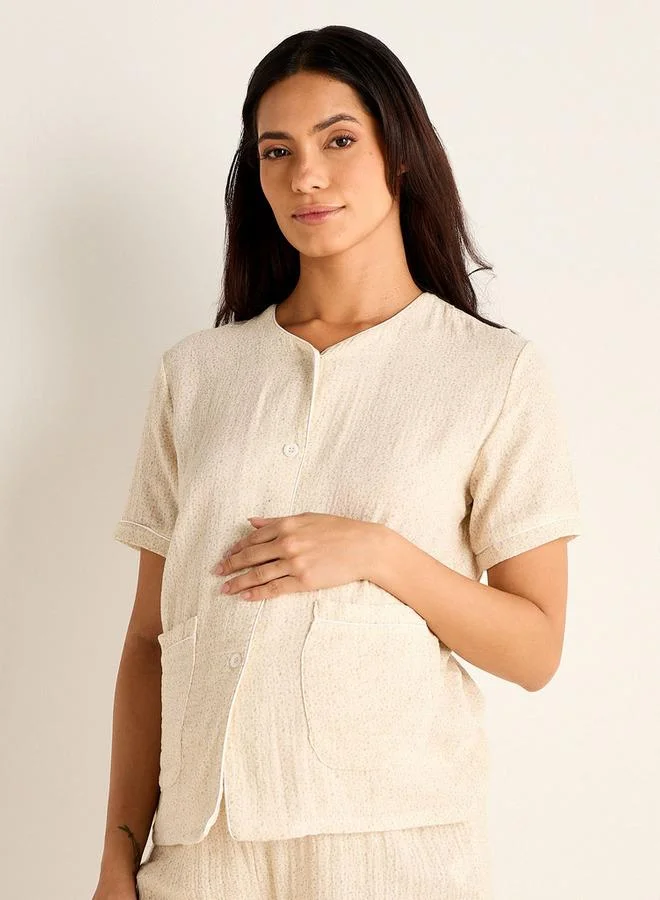 Splash FAV Printed Maternity Cotton Pyjama Set