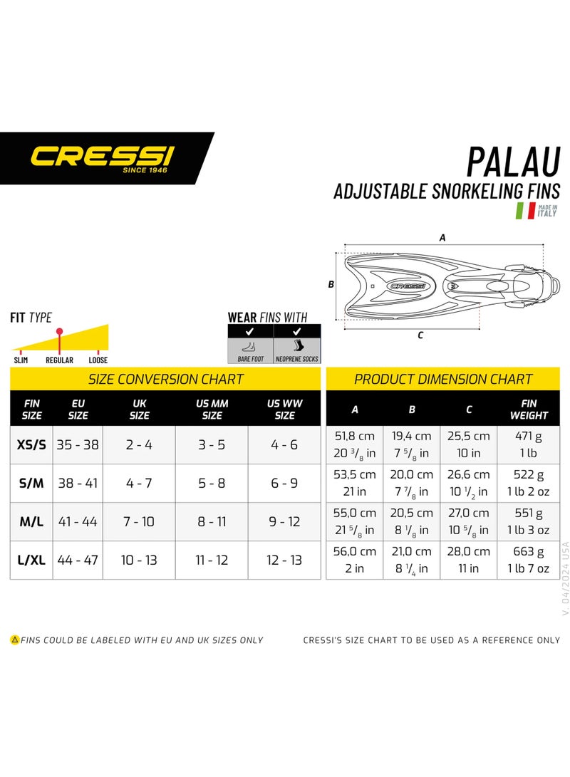 Cressi Palau Fins Blue - Image 3