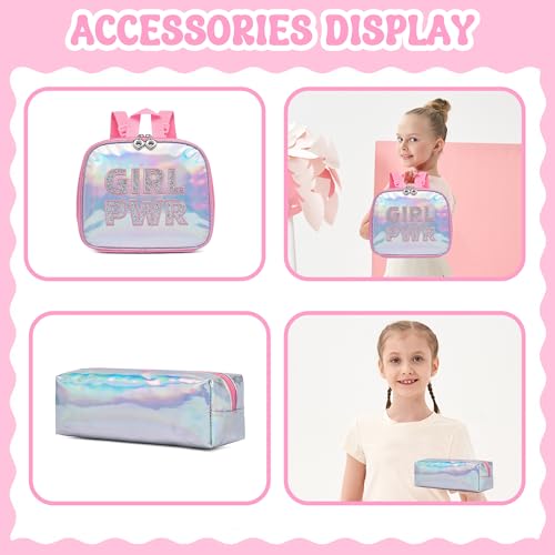 Meetbelify Rolling Backpack for Girls Backpack with Wheels for Elementary Student Kids School Bag with Lunch Box Pencil Case for Girls Ages 6-8 Years Old - Image 5