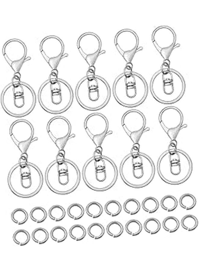 طقم إكسسوارات DIY لصنع سلاسل مفاتيح ذات مشبك كركند دوّار للحرف اليدوية - Image 1