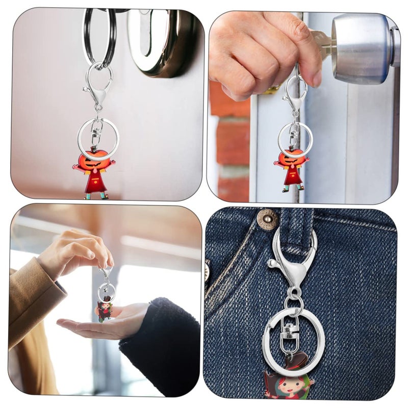 طقم إكسسوارات DIY لصنع سلاسل مفاتيح ذات مشبك كركند دوّار للحرف اليدوية - Image 4