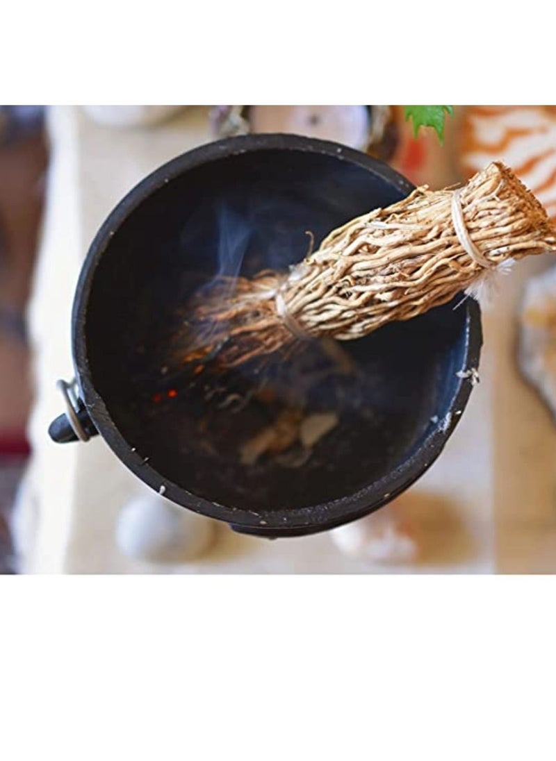 Awafi Mill Vetiver Root raw Incense Sticks Hand Made By Chrysopogon zizanioides khus 5 Gram 4 Sticks perennial grass Vetiver Root Potpourri khus Ramacham Root Rooh Khus  - Image 1