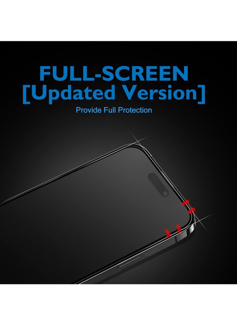FARROBIZZ Anti-Glare, Tempered Glass, Compatible with iPhone 14 Pro Max, Full Protection, LCD Glass Film, Game Film, Full Coverage, Smooth Touch, Japanese Asahi Glass Material, Anti-reflection,  - Image 2