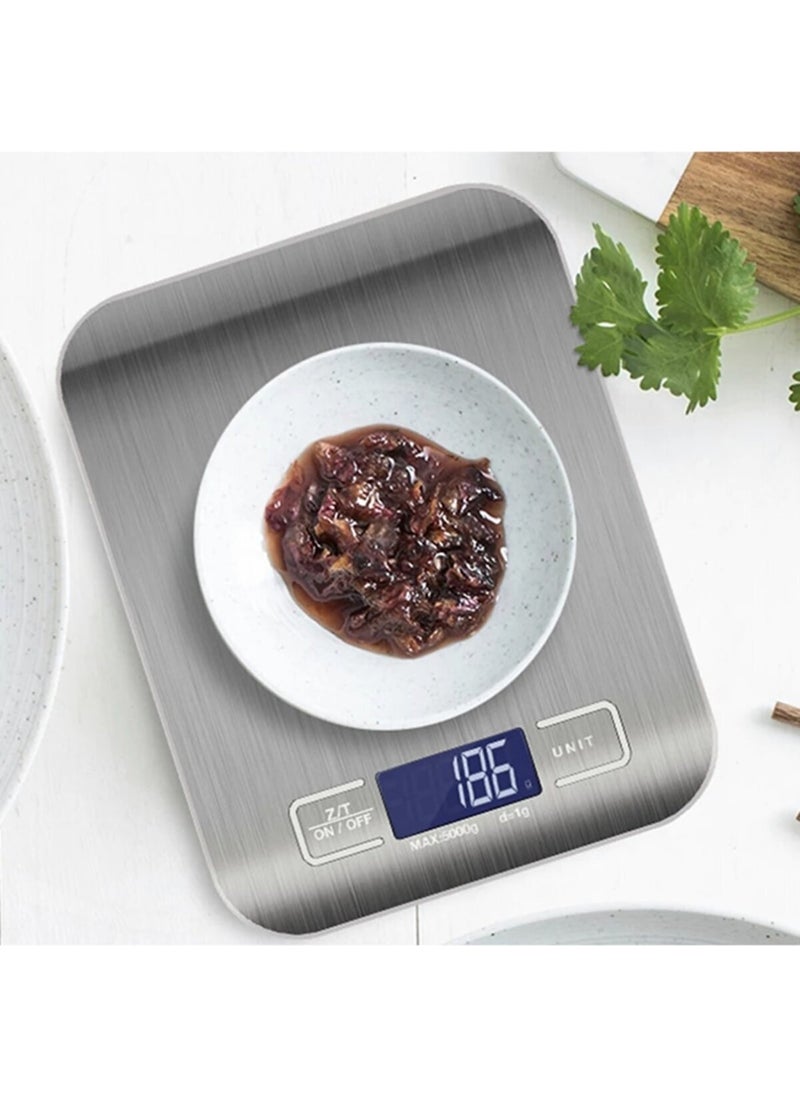 Tiffany Lux Digital Kitchen Scale 5 kg 1 g Precision Stainless Steel  - Image 1