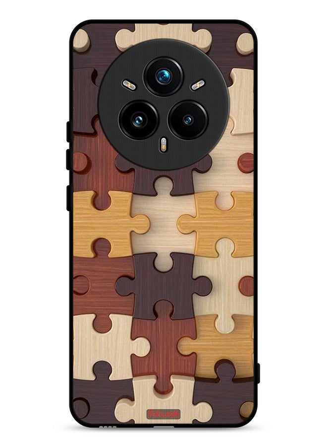 Tolwak Realme 14 Pro Plus 5G Protective Case Cover Wooden Pattern
