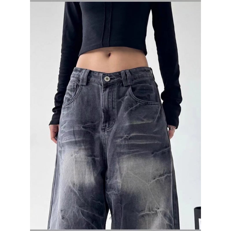 Unisex Classic Denim Jeans Loose Fit Daily Outdoor Wear - Image 1