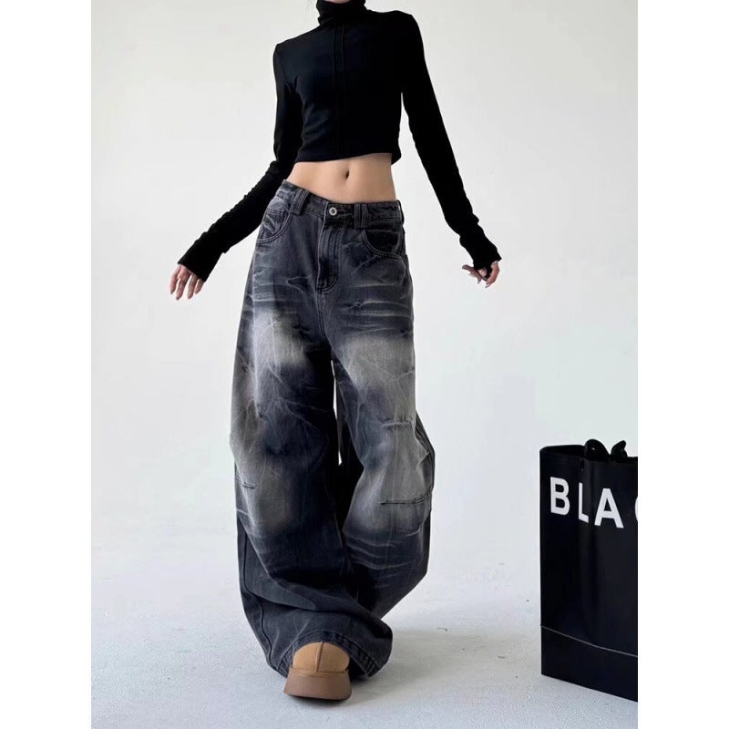 Unisex Classic Denim Jeans Loose Fit Daily Outdoor Wear - Image 4