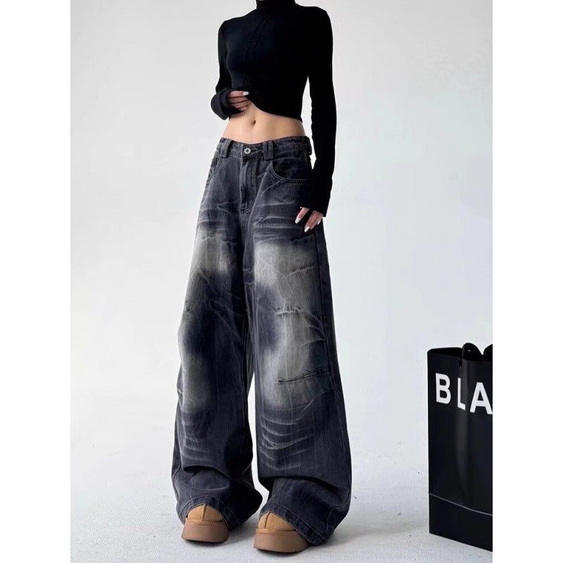 Unisex Classic Denim Jeans Loose Fit Daily Outdoor Wear - Image 2