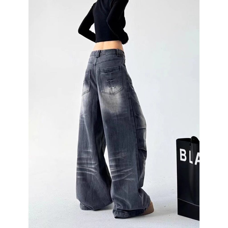 Unisex Classic Denim Jeans Loose Fit Daily Outdoor Wear - Image 5