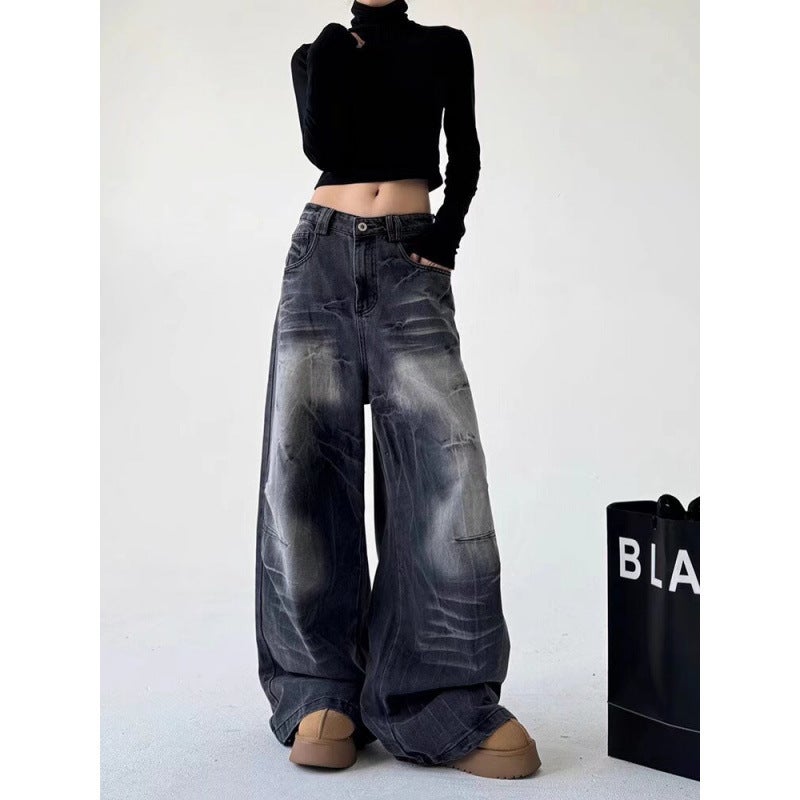 Unisex Classic Denim Jeans Loose Fit Daily Outdoor Wear - Image 3