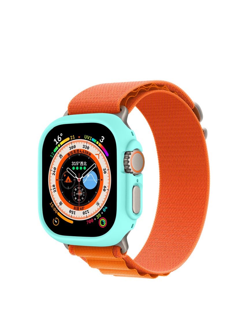 GULFLINK PC Half Case Protector frame Compatible with Apple Watch Series 8 ULTRA 49 mm Light blue  - Image 4