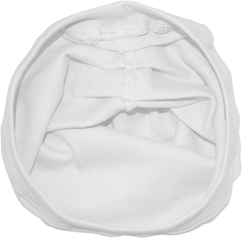 Betty Dain Stretch Terry Cloth Turban in White - Soft and Comfortable Headwear for Hair Loss - Image 3