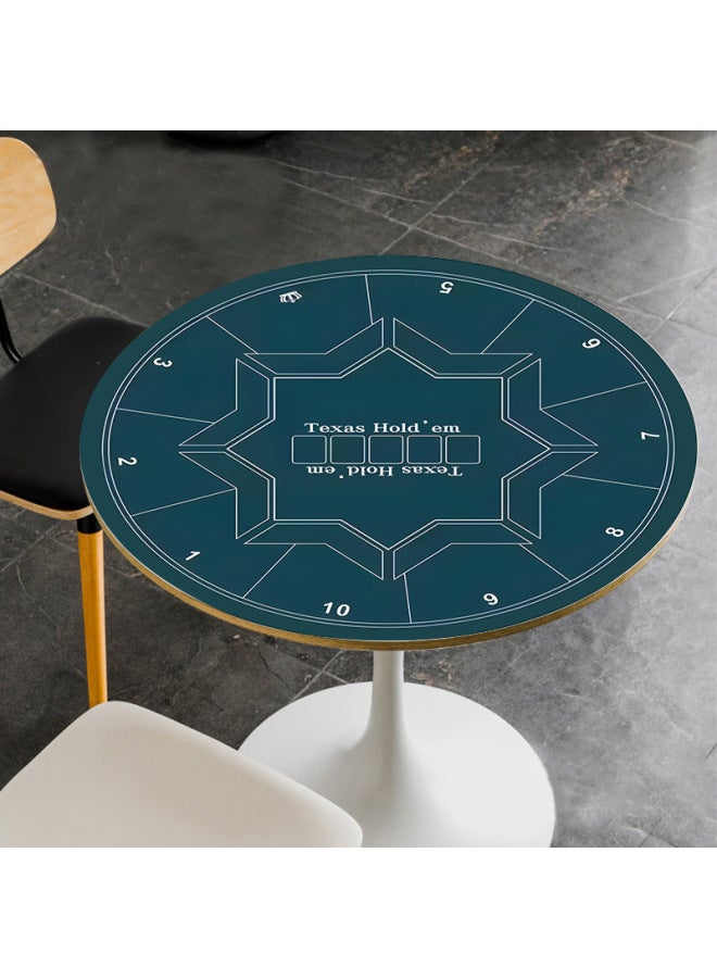 Square Round Texas Hold'em Tablecloth Special Table Mat For Chess And Card Room Playing-Color:Crystal Velvet 90*90cm-Pattern:FH-1017  - Image 5