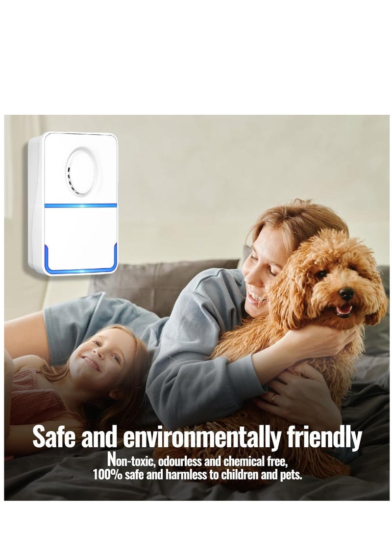 KASTWAVE طارد الحشرات بالموجات فوق الصوتية، جهاز تحكم في طارد الحشرات يعمل بالتوصيل لمكافحة الحشرات/الفئران/الفئران/الحشرت/البراغيث/الذباب/العناكب/البعوض/الصراصير/النمل، غير ضار بالحيوانات الأليفة والبشر (6 حزم) - Image 5