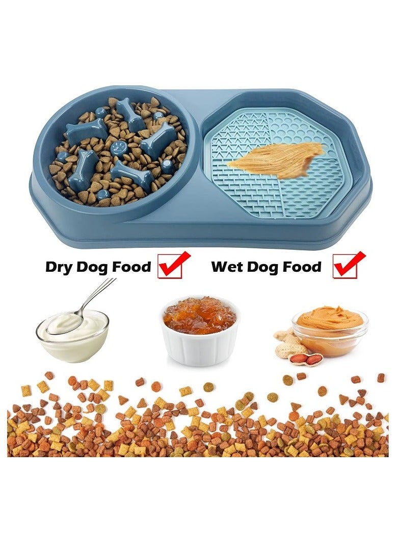 Cat Dog Food Dish Bowl, Pet Food Dish Bowl, Cat Bowl Set For Small, Medium Dogs and Cats, slow-eating pet food bowl - Image 5