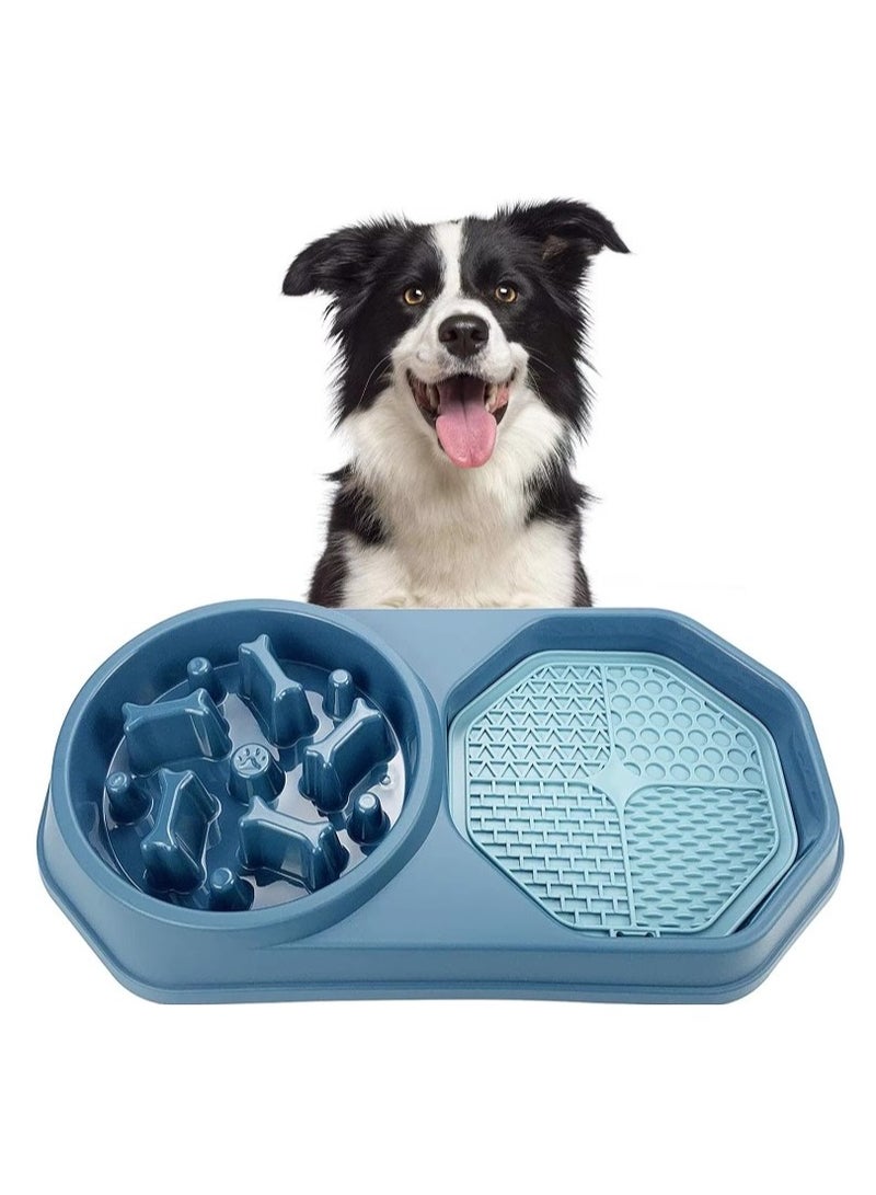 Cat Dog Food Dish Bowl, Pet Food Dish Bowl, Cat Bowl Set For Small, Medium Dogs and Cats, slow-eating pet food bowl - Image 2