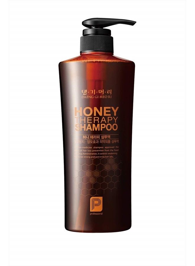 DAENG GI MEO RI شامبو علاج العسل الاحترافي، 4 أنواع من المكونات المغذية هي مكون مرطب يوفر التغذية للشعر المرطب والمتألق، 500 مل - Image 1