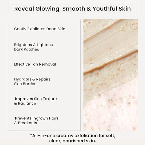 WILD OAK WildOak Korean Rice Enzyme Face Scrub | Brightening, De-Tan & Pigmentation Care | With Kojic Acid, Alpha Arbutin & Hyaluronic Acid | Gentle Scrub for Glass Skin, Hydration & Smooth Glow | 100gm - Image 3