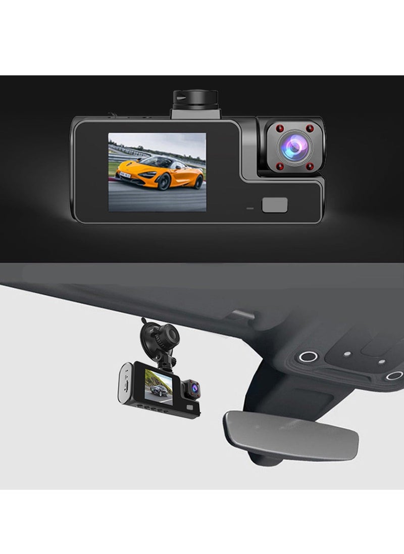 Generic - Dash Cam Car Camera Suction Cup Type Dash Cam Front and Inside 1080P FHD Dash Camera with 140 Degrees Wide 24 Hours Parking Monitor Loop Recording Motion Detection Easy to Install - Image 1