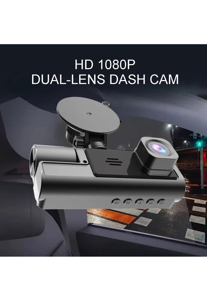 Generic - Dash Cam Car Camera Suction Cup Type Dash Cam Front and Inside 1080P FHD Dash Camera with 140 Degrees Wide 24 Hours Parking Monitor Loop Recording Motion Detection Easy to Install - Image 1