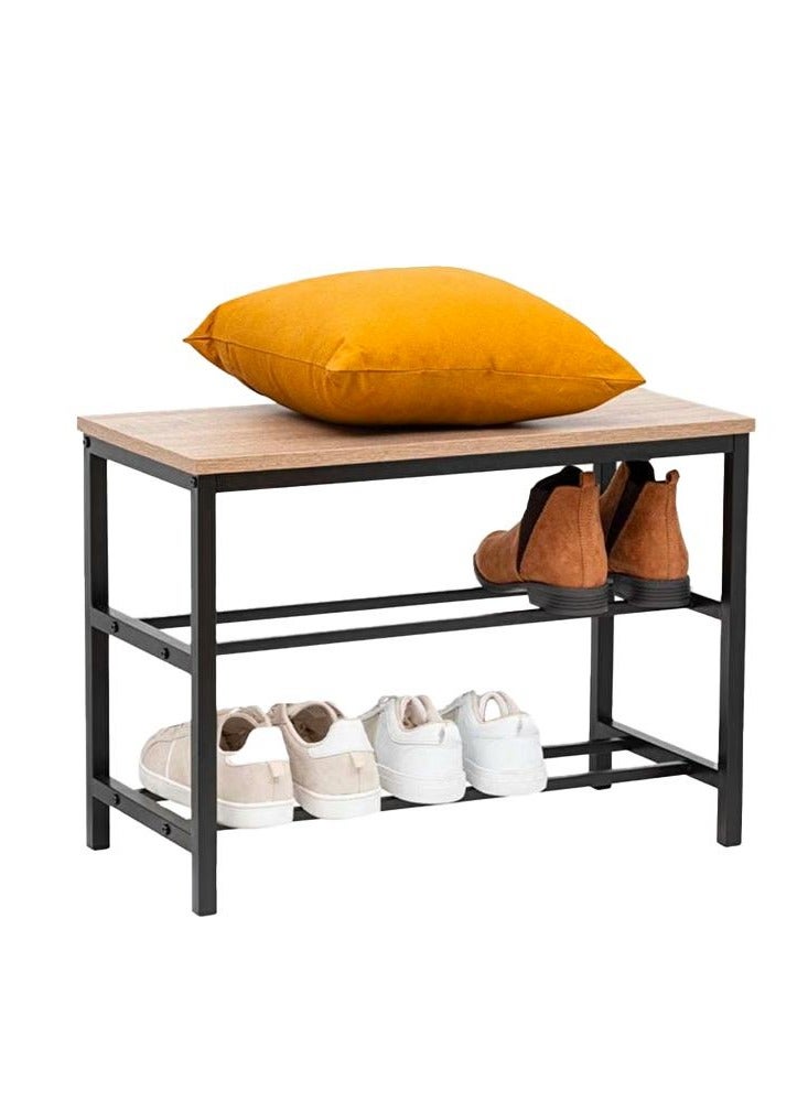 LOFT ALIAJ,SHOE RACK,L63XP30XH45CMS,WOOD,IRON-193451 - Image 1