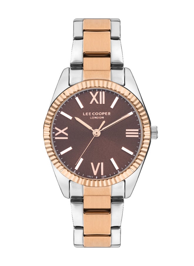 Lee Cooper - LEE COOPER Women's Analog Brown Dial Watch - LC07868.540 - Image 1
