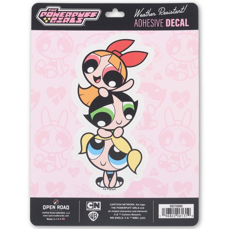 Powerpuff Girls Adhesive Vinyl Decal  Fun Powerpuff Girls Sticker for Car Window Water Bottle or Laptop