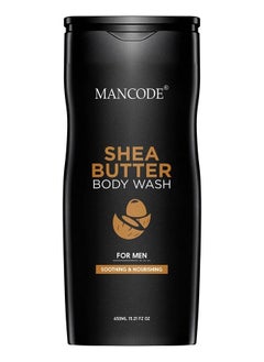 MAN CODE Mancode Shea Butter Body Wash For Men Soothing & Nourishing Deeply Conditions Soft Smooth Glowing Skin Neem Aloe Vera Vegetable Glycerin Extract 450 Ml Shower Gel For Men (Pack Of 1)  - Image 2