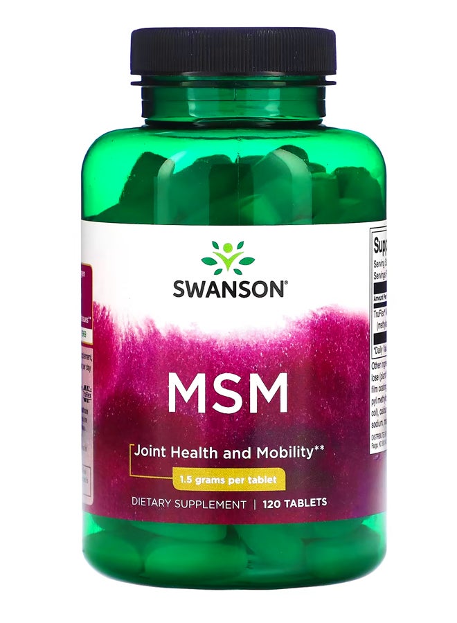 SWANSON MSM 1.5 g 120 Tablets