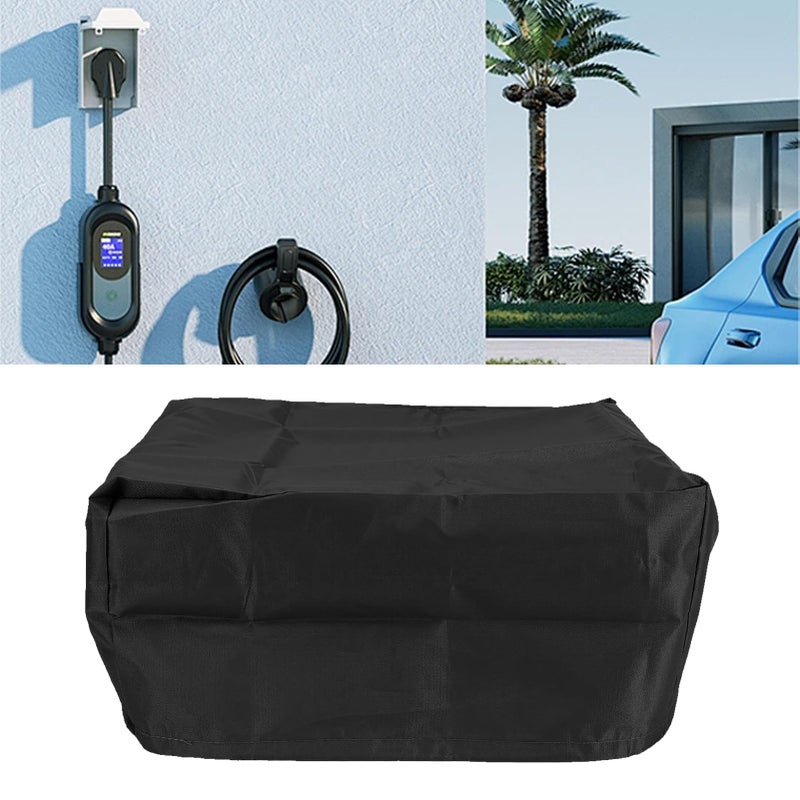 Black Dust Proof Sunlight Protection Cover For Home Electric Vehicle Charging Station - Image 4