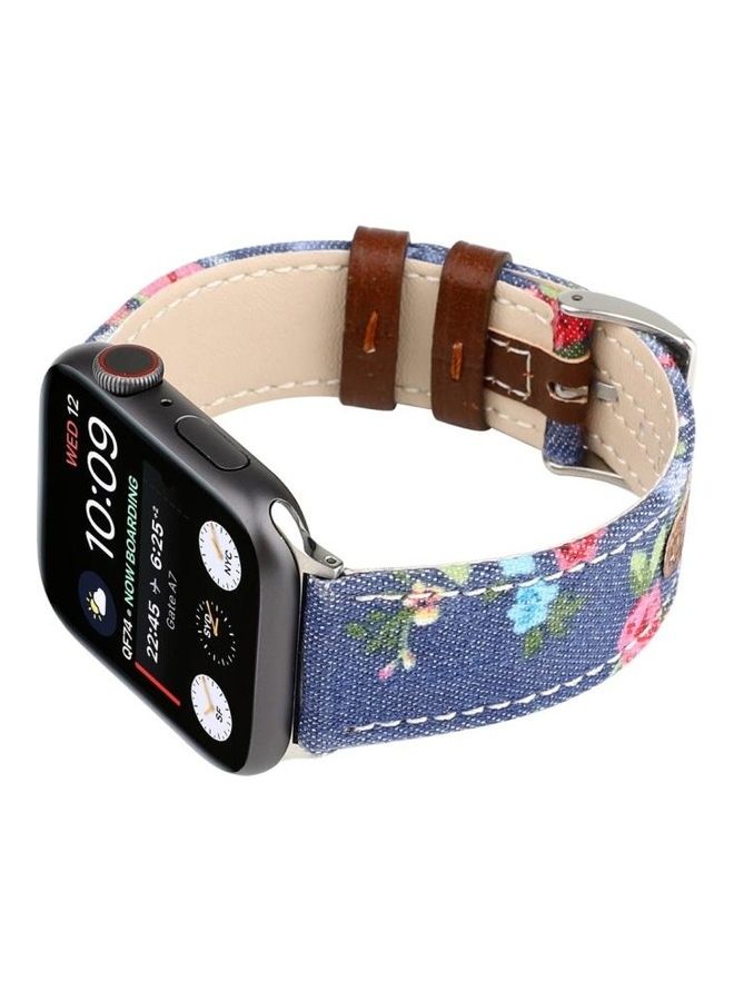 NIBEMINENT Replacement Watchband For Apple Watch Dark Blue - Image 5