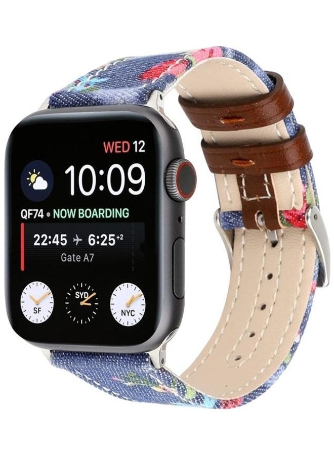 NIBEMINENT Replacement Watchband For Apple Watch Dark Blue - Image 3