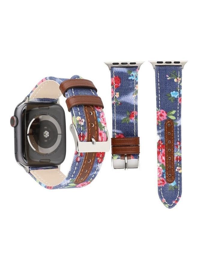 NIBEMINENT Replacement Watchband For Apple Watch Dark Blue - Image 2