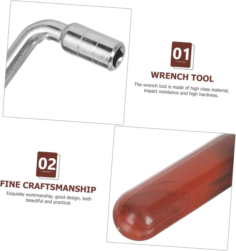 Dulcimer Wrench Tuning Tool Instrument Accessory for Hammered Dulcimer Durable Material with Workmanship Enhance Sound and Playing - Image 4