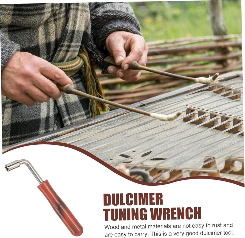 Dulcimer Wrench Tuning Tool Instrument Accessory for Hammered Dulcimer Durable Material with Workmanship Enhance Sound and Playing - Image 2