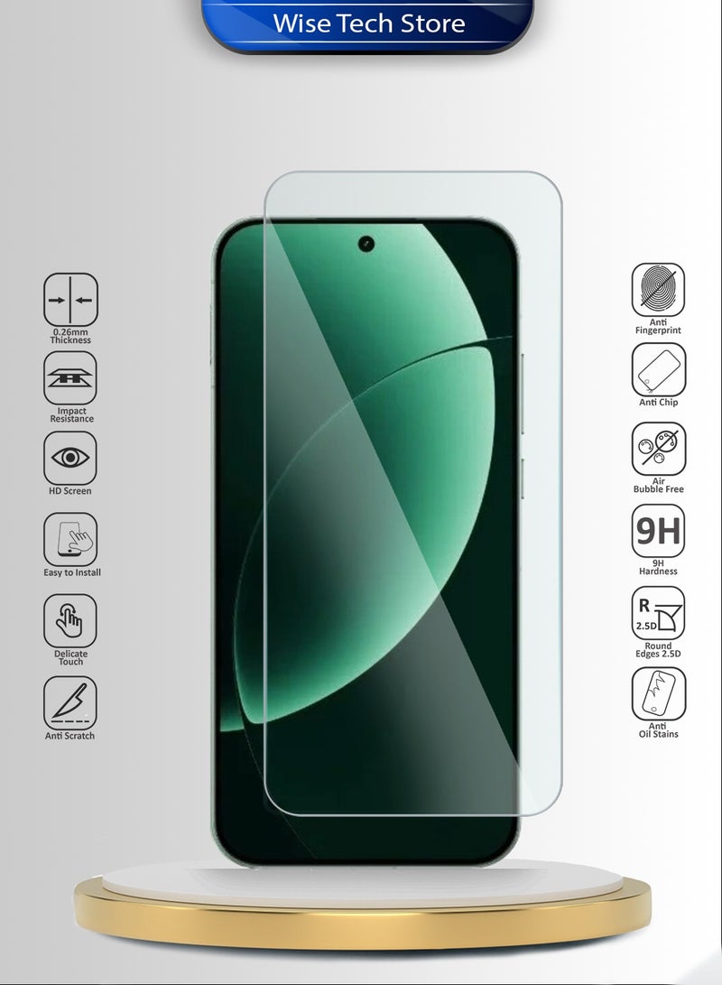 دبليو تيك حامي شاشة زجاجي مقسّى 9H 2.5D من سلسلة WTech بريميوم للحواف المنحنية لجهاز Realme GT 8 Pro 5G 2025 (MSG9CN) - شفاف - Image 2