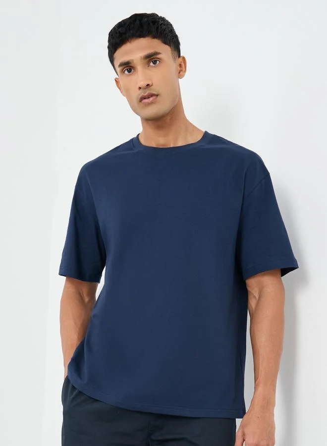 Styli Styli Men Oversized Japanese Graphic Back Print T-Shirt