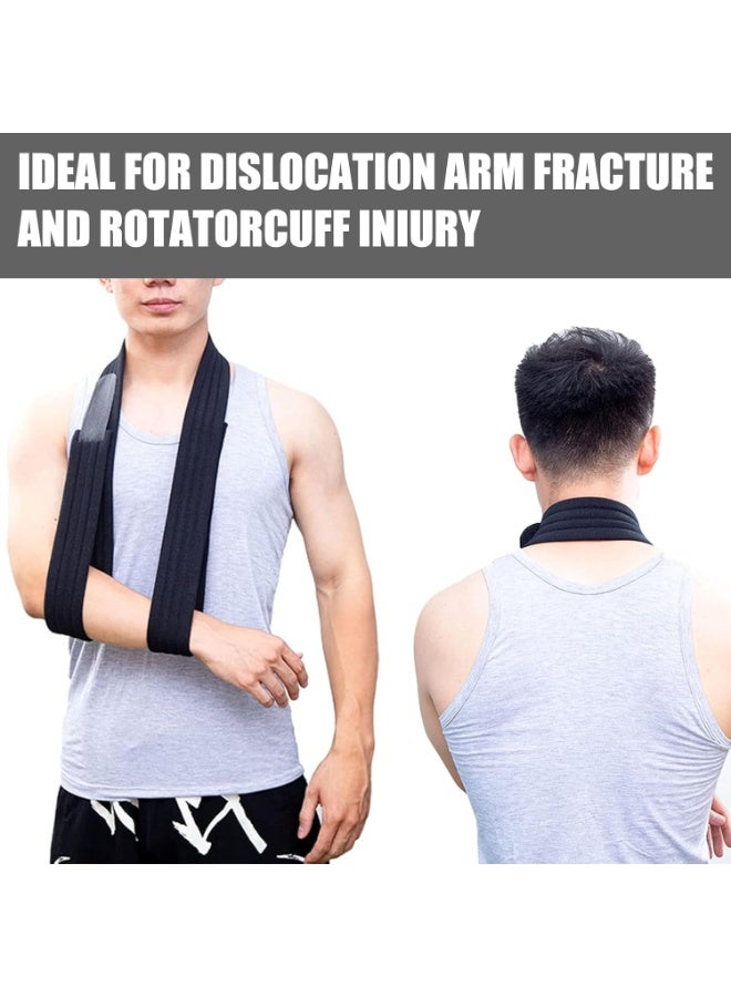 Genetic Arm Sling Shoulder Immobilizer Lightweight Comfortable Sling for Shoulder Injury, Broken, Dislocated, Fracture, Strain, Left Right, Men Women, Black - Image 5
