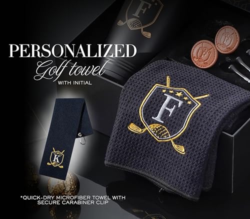 CybGene Golf Gifts for Men, Women with Initials, Personalized Golf Set Gift for Golfers, Cool Accessories for Golfers on Birthday and Christmas - Image 5