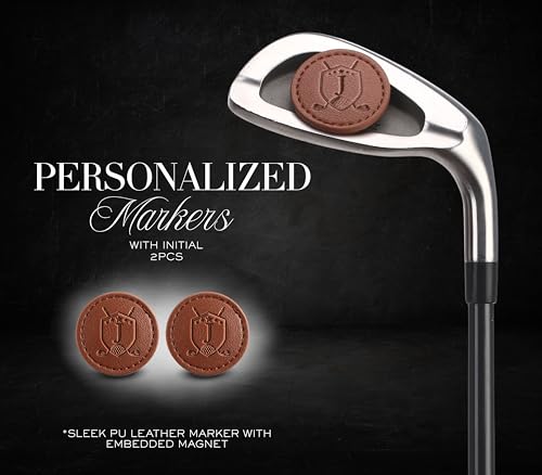 CybGene Golf Gifts for Men, Women with Initials, Personalized Golf Set Gift for Golfers, Cool Accessories for Golfers on Birthday and Christmas - Image 4