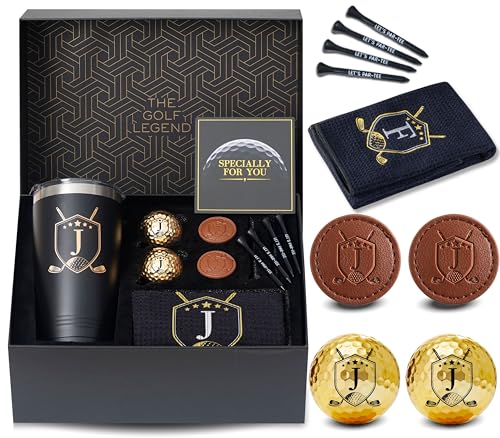 CybGene Golf Gifts for Men, Women with Initials, Personalized Golf Set Gift for Golfers, Cool Accessories for Golfers on Birthday and Christmas - Image 1