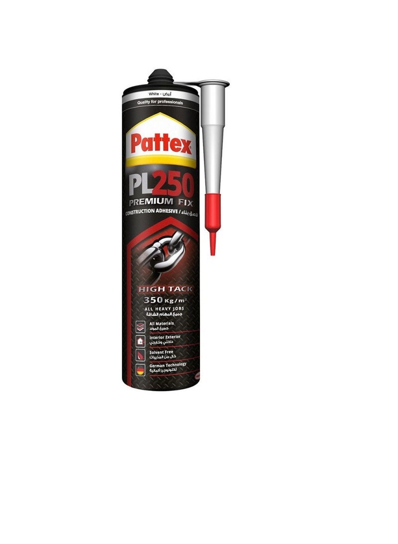 Pattex PL250 Premium Fix Construction Adhesive (White) - 440g  - Image 3