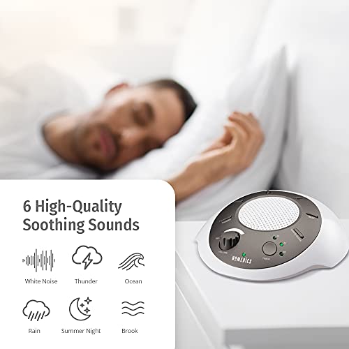 HoMedics جهاز صوت الضوضاء البيضاء من هوميدكس، ذهبي، جهاز صوت صغير للسفر مع 6 أصوات طبيعية مريحة، علاج صوتي محمول للمنزل، المكتب، حضانة، مؤقت إيقاف تلقائي، من هوميدكس - Image 2