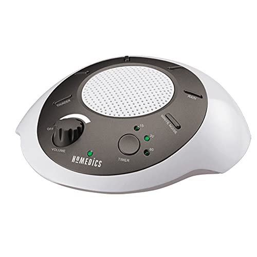 HoMedics جهاز صوت الضوضاء البيضاء من هوميدكس، ذهبي، جهاز صوت صغير للسفر مع 6 أصوات طبيعية مريحة، علاج صوتي محمول للمنزل، المكتب، حضانة، مؤقت إيقاف تلقائي، من هوميدكس - Image 1