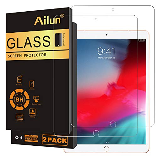 Ailun 2Pack Screen Protector for iPad Pro 10.5 2017 iPad Air 3 2019 10.5 Inch Tempered Glass 9H Hardness Apple Pencil Compatible Ultra Clear Anti Scratch Case Friendly - Image 1