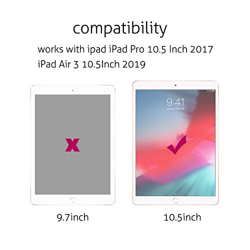 Ailun 2Pack Screen Protector for iPad Pro 10.5 2017 iPad Air 3 2019 10.5 Inch Tempered Glass 9H Hardness Apple Pencil Compatible Ultra Clear Anti Scratch Case Friendly - Image 3
